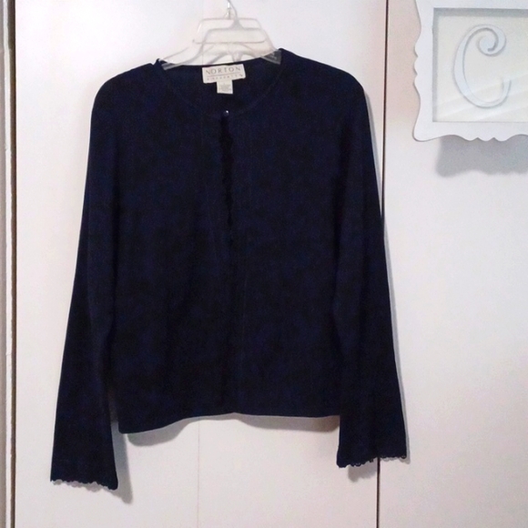 Norton McNaughton Womens SZ. L, Navy blue Sweater. - Picture 1 of 6